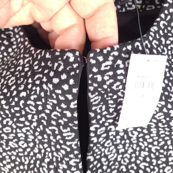 Banana Republic Dress Womens Size 0 Black Gray Keyhole Front Zip Back - Picture 6 of 16